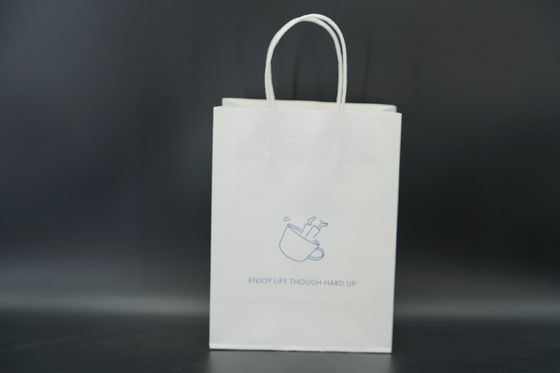Versatile Premium Custom Printed Paper Bags Biodegradable With Twisted Handles