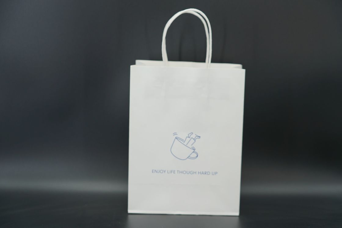 Versatile Premium Custom Printed Paper Bags Biodegradable With Twisted Handles