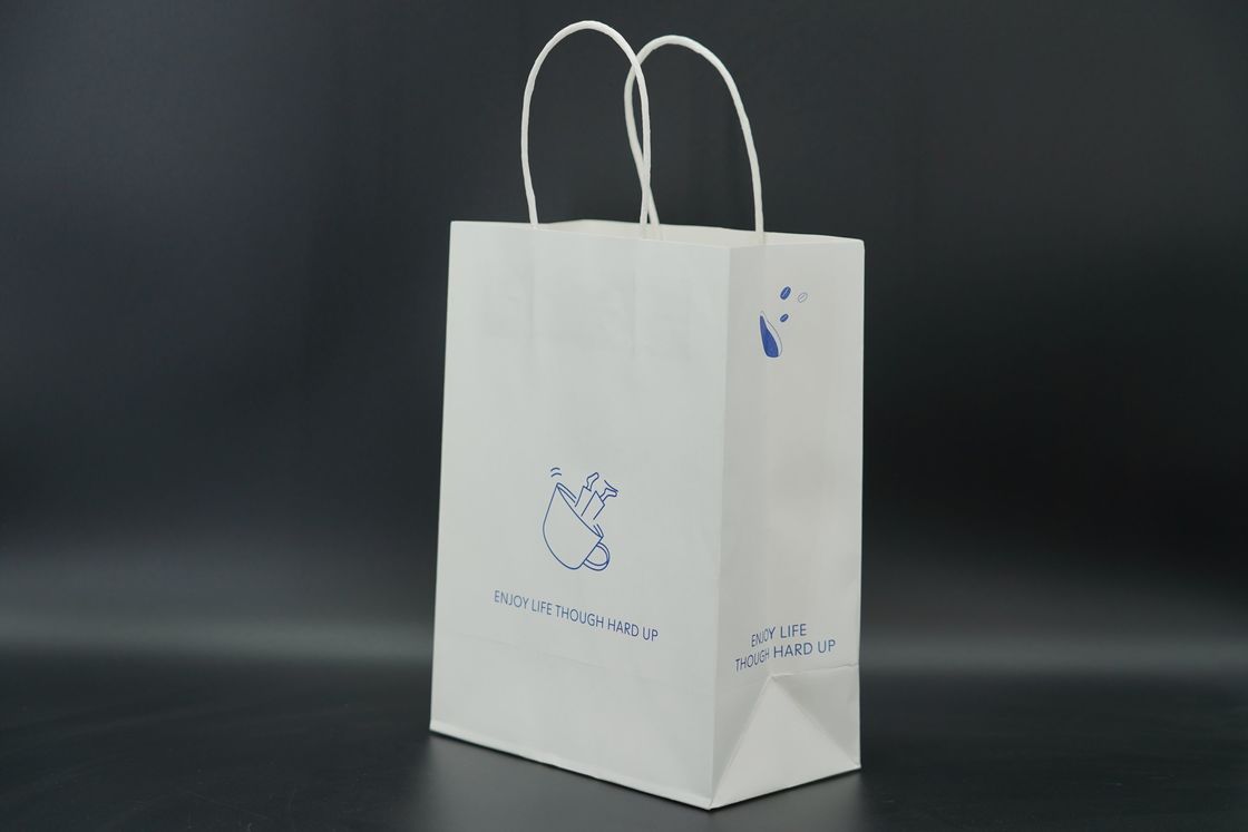 Versatile Premium Custom Printed Paper Bags Biodegradable With Twisted Handles